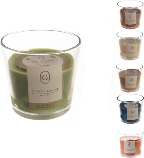 Bougie parfumée en verre 550 g – mix de 6 variantes