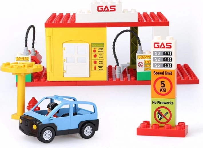 Realistická benzínová stanice pro role-play