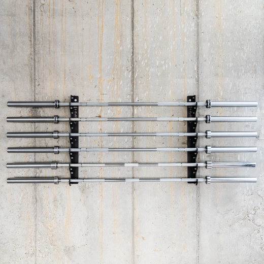 Stoccaggio sicuro fino a 6 bilancieri olimpionici