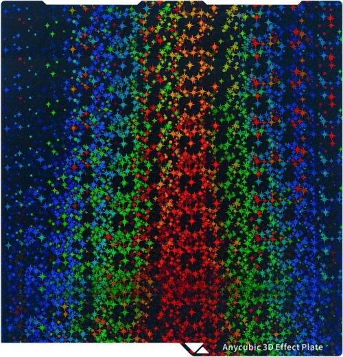 Double-sided 3D build plate with 3D effect for ANYCUBIC Kobra 3, Kobra 3 Combo, Kobra 3 V2 and Kobra 3 V2 Combo