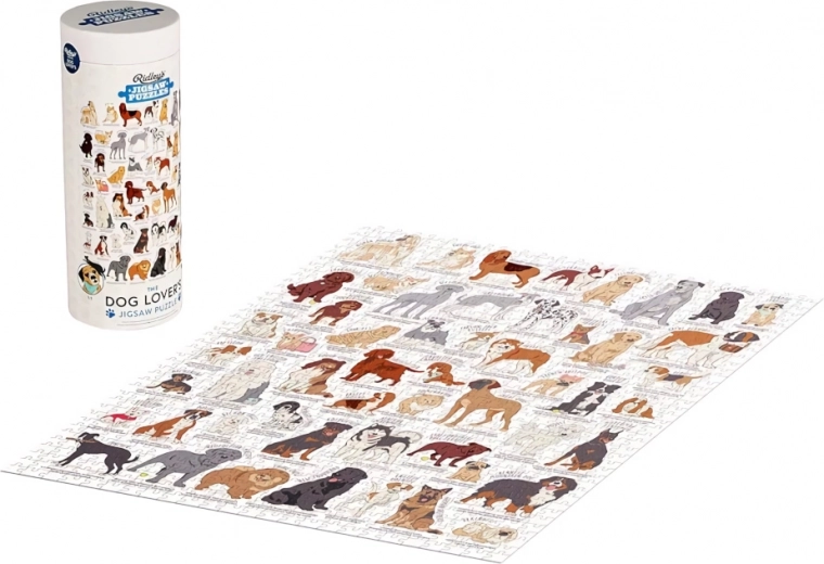 Puzzle per amanti dei cani 1000 pezzi di Ridley's Games