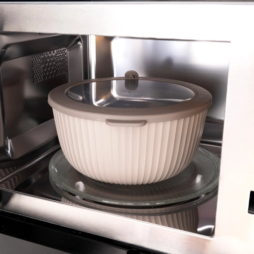 Transparent lid with microwave vent