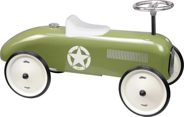 Vilac vintage metal ride-on khaki