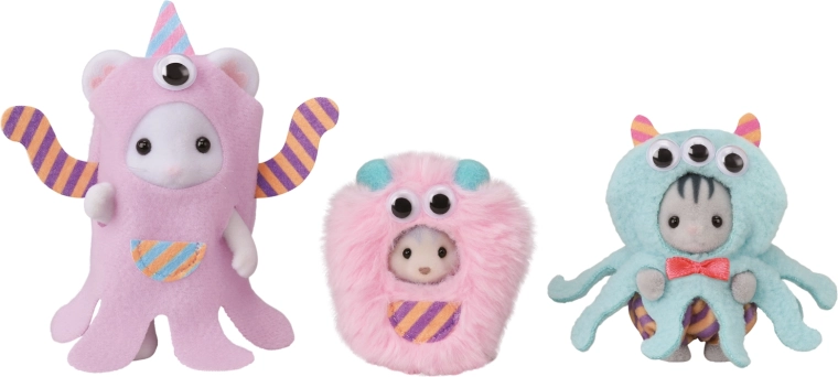 Sylvanian Families Baby Monster Trio – Costume Figure Set