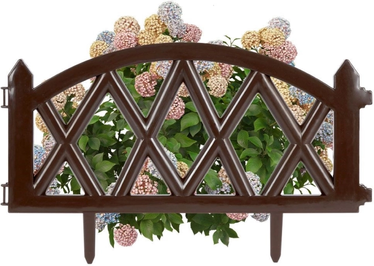 Bordo da giardino Vilde marrone 49 × 30 cm