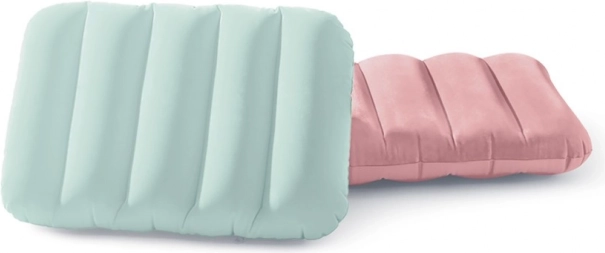 Inflatable rubberized fabric pillow 43 × 28 × 9 cm, travel and outdoor