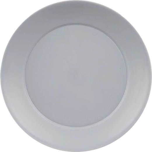 Sandy shallow plate in grey