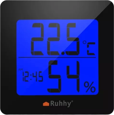 5-in-1 Weather Station with Thermometer, Hygrometer, Clock, Alarm and Calendar RUHHY