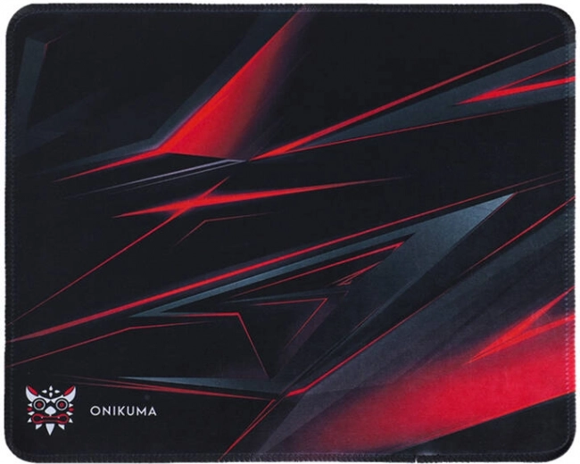 Herná podložka pod myš ONIKUMA čierno‑červená 350 × 300 mm