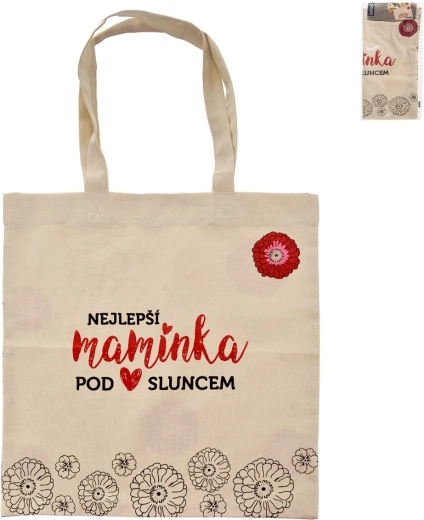 Borsa shopper in cotone “LA MIGLIORE MAMMA”