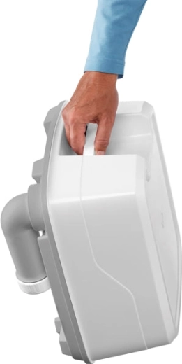 Tuyau d’évacuation pivotant pour une vidange hygiénique