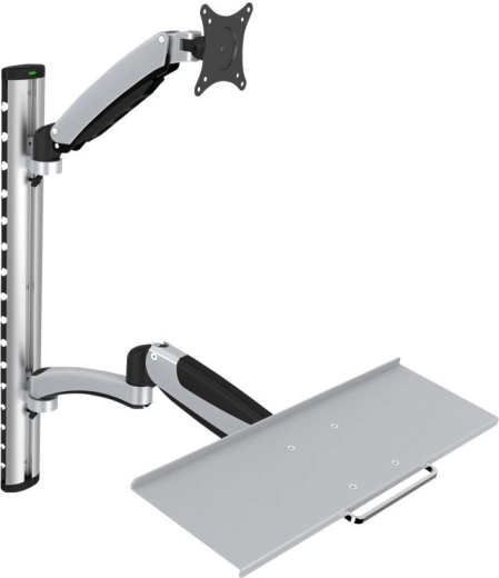 Braccio a parete per monitor e tastiera, max. 27", max. 8kg, girevole 360°