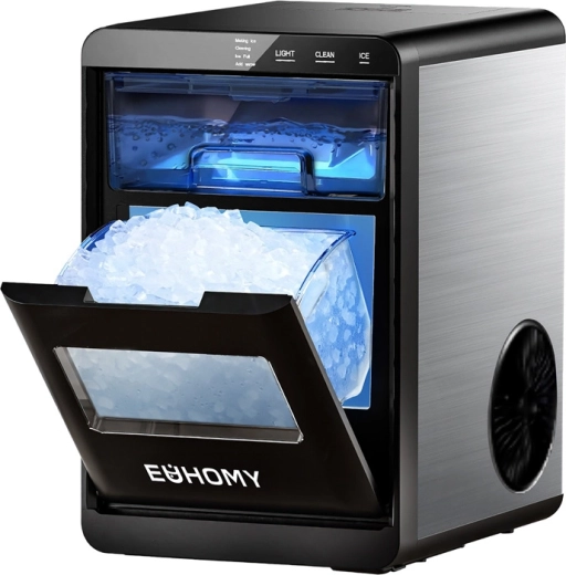 Machine à glaçons Nugget Euhomy 20 kg/jour – noire