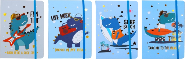 Dino notebook 14.5 × 21 cm, 80 sheets