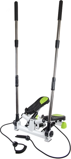 Twist stepper with resistance bands and handles HMS, green