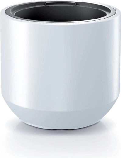 Vaso con inserto HEOS 30 cm – bianco, per interni ed esterni