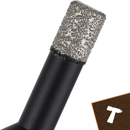 Fast and clean drilling in hard materials