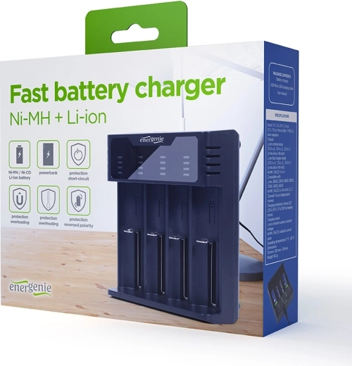 Ampio supporto per Ni‑MH e Li‑ion