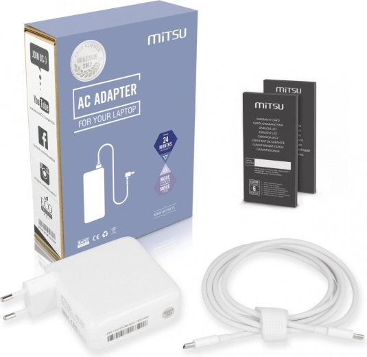 Adattatore di alimentazione Mitsu USB‑C 100 W PD per notebook