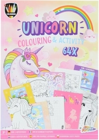 Children's Coloring and Activity Book Unicorn A4