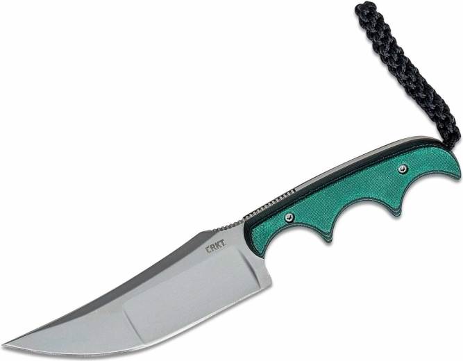 Couteau de cou CRKT Minimalist Katana 9 cm vert-noir