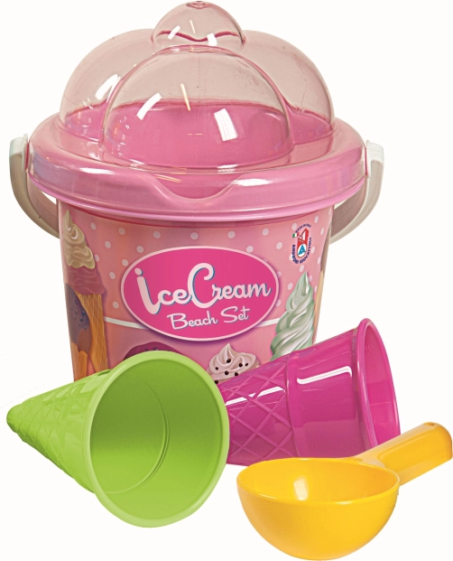Androni Sand Set Ice Cream – small, pink