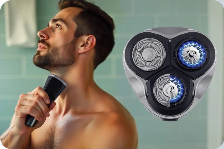 Rasatura rotativa fluida senza strappi