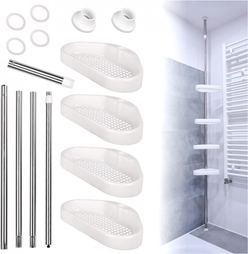 Telescopic Corner Shower Shelf 320 cm