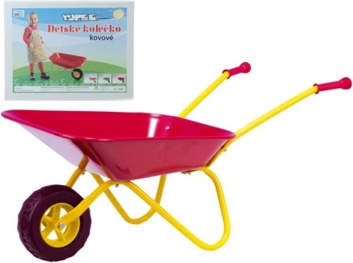 Carriola metallica per bambini Yupee grande – Rosso
