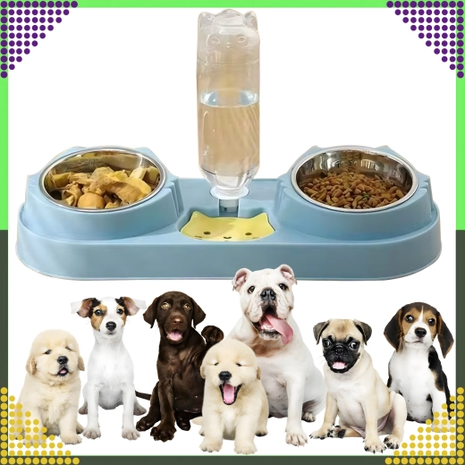 Due ciotole in acciaio inox removibili