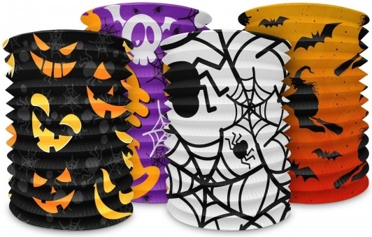 Halloween Cylinder Lantern 15x15 cm