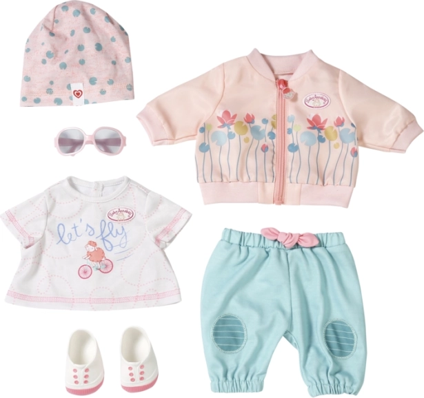 Baby Annabell fietsoutfit voor pop