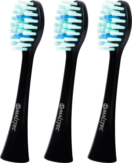 Testine di ricambio per spazzolino sonico TOOTHIE X1, nere, 3 pz