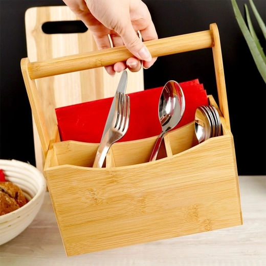 Manico per un servizio facile da trasportare