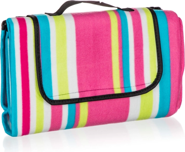 Coperta da picnic da campeggio a righe 170 × 140 cm