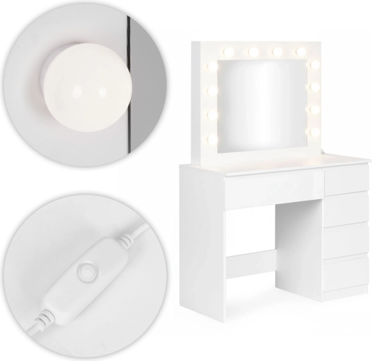 Specchio con illuminazione LED per un trucco perfetto