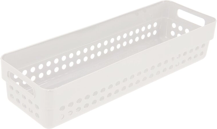 Cestino Terra bianco – organizer in plastica
