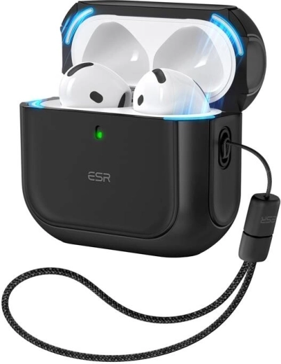 Custodia per AirPods 4 Orbit Hybrid nero