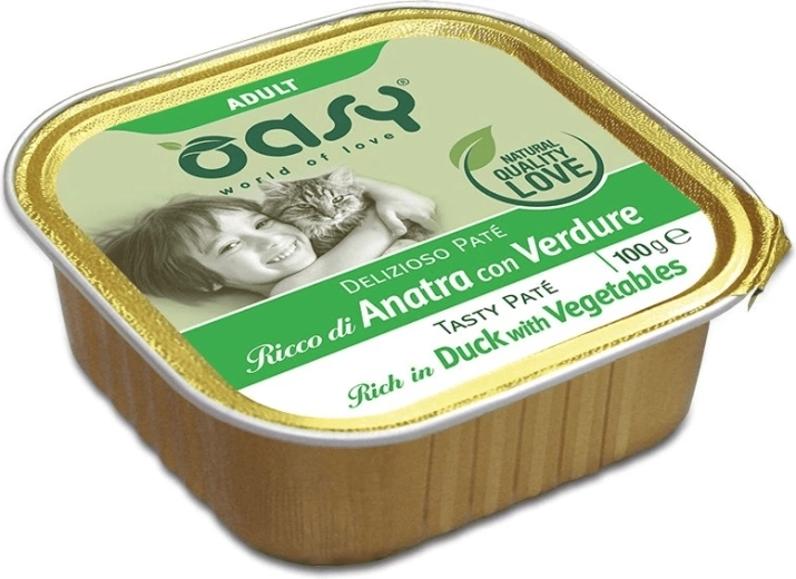Oasy Tasty Pate Adult pâté con carne di anatra e verdure 100 g