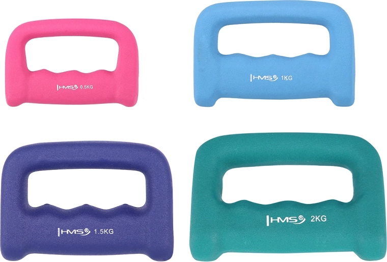 Neoprene single dumbbell with handle 2 kg HMS