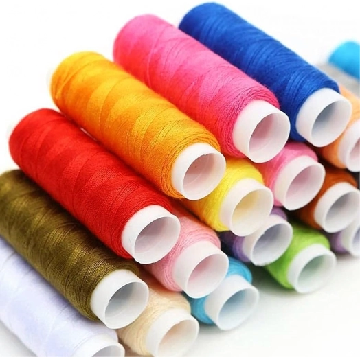 Wide palette of colored threads