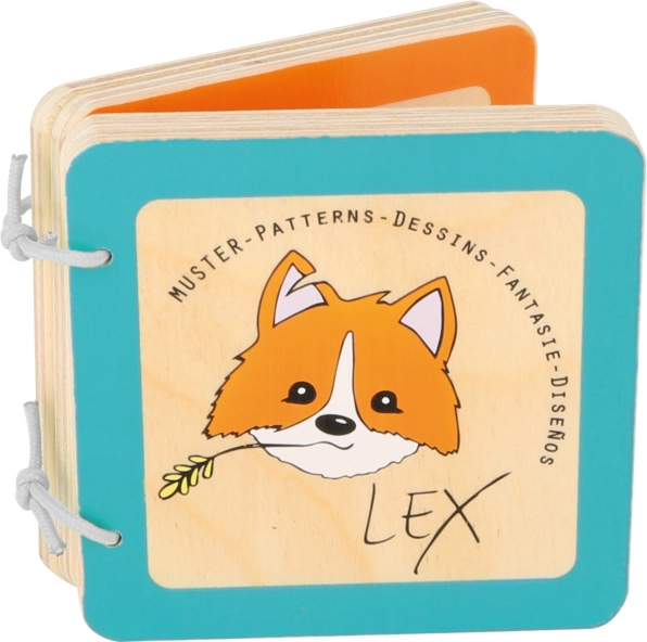 Wooden Sensory Book with Fox Lex SMALL FOOT