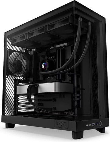 Case per PC NZXT H6 Flow con finestra laterale nera