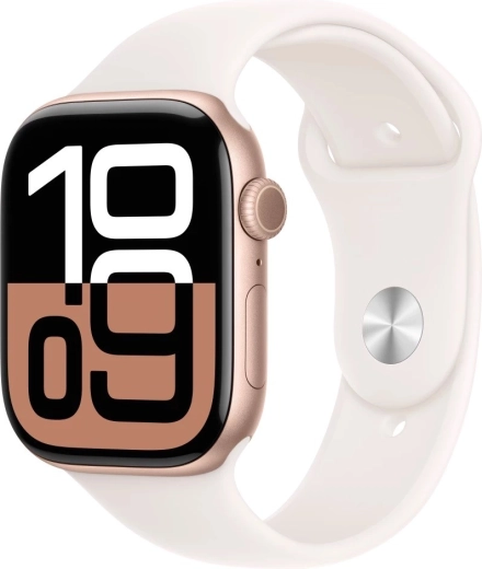 Watch Series 10 GPS 46 mm rózsaszín-arany alumínium finom rózsaszín sportos szíjjal S/M