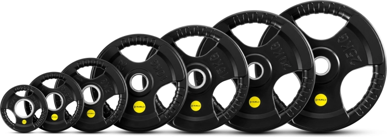 HMS TOK PRO Olympic rubber-coated weight plate 10 kg