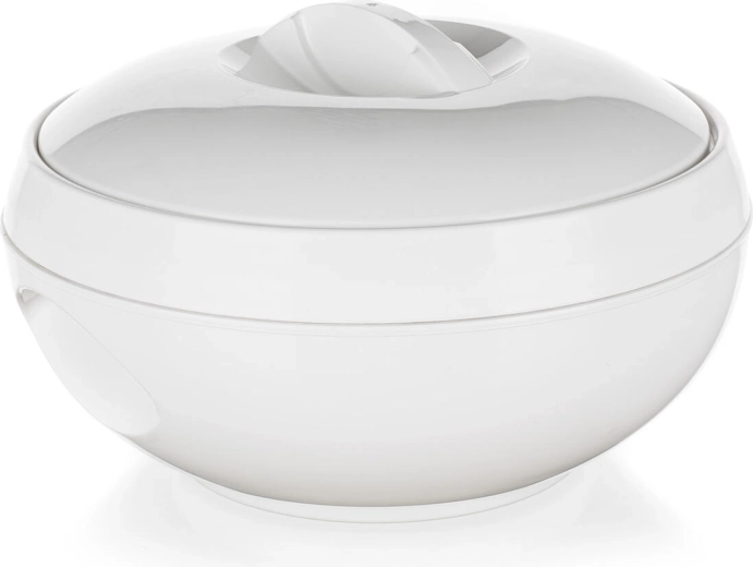 Secure lid and comfortable serving