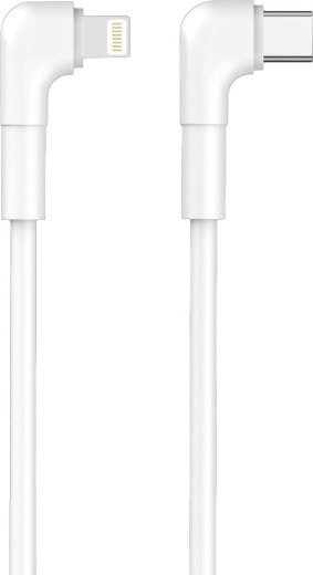 Cavo angolato Maxlife USB‑C a Lightning 1 m, 27 W, bianco