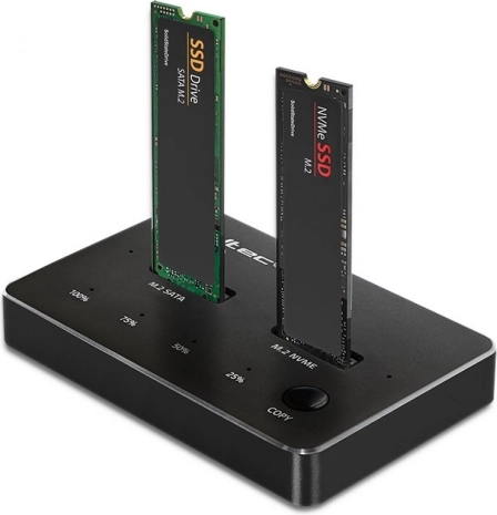 Stazione di docking per SSD M.2 | NVMe | SATA | USB-C | Dual 2 x 2TB