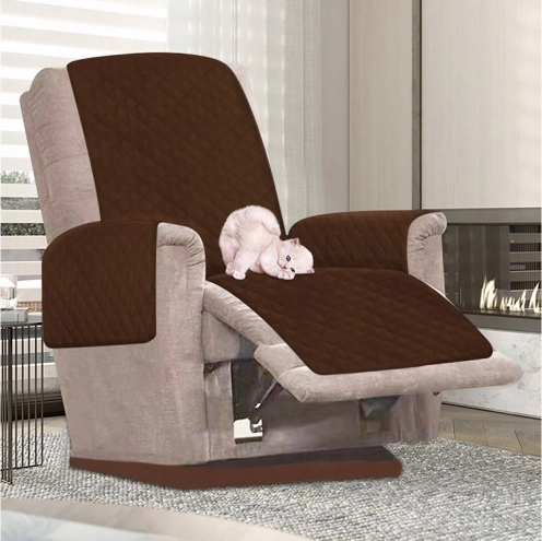 Reversible Quilted Armchair Cover
