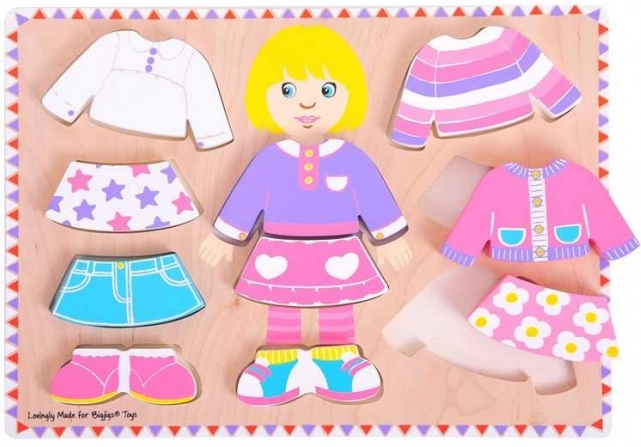 Bigjigs Baby puzzle di vestizione bambina